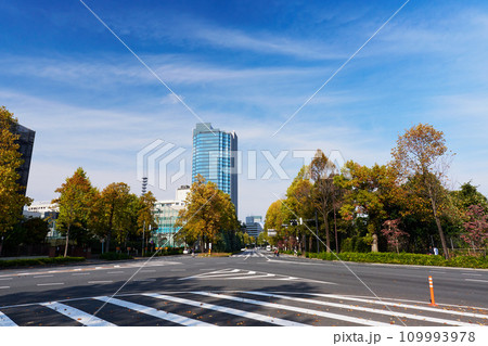 東京　四谷　四谷タワーと四ツ谷駅周辺の風景 109993978