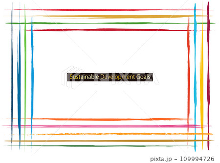 SDGs多様性イメージのアブストラクトフレーム17 109994726