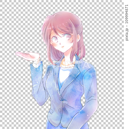 案内する女性　ビジネスパーソン 109994871