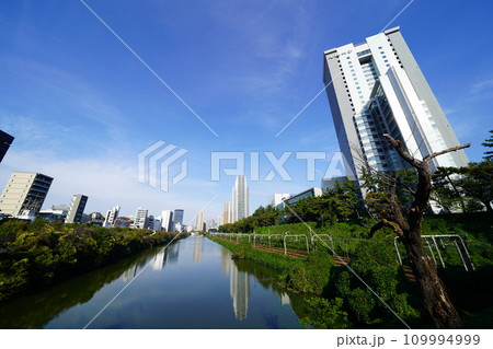東京 外濠 牛込濠とその周辺の風景 東京 外濠 牛込濠とその周辺の風景 109994999