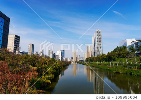 東京 外濠 牛込濠とその周辺の風景 東京 外濠 牛込濠とその周辺の風景 109995004