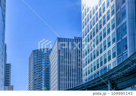 品川区東品川の都市風景　品川シーサイド駅 109995143