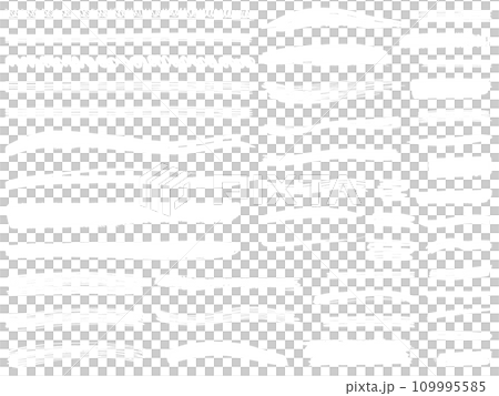 ブラシストローク45種セット　ホワイト 109995585