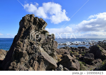 室戸岬の海岸景観　エボシ岩　（高知県） 109998423