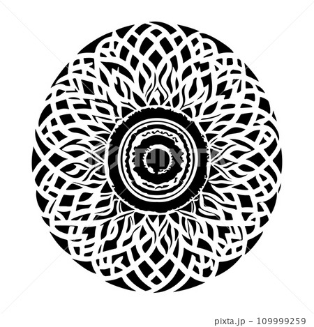 Arabic ornament pattern ramadan Icon hand draw black colour logo symbol perfect. 109999259