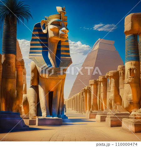 Ancient civilization of Egypt, stylization of ancient Egyptian civilization 110000474