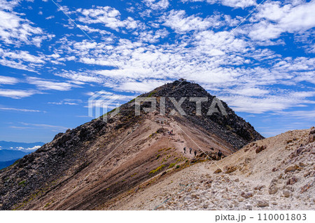 【夏の乗鞍岳】剣ヶ峰への登山道_01 110001803