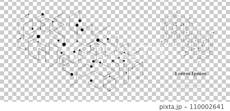 geometry abstract hexagon science background transparent 110002641