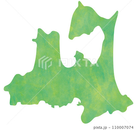 青森県 地図 110007074