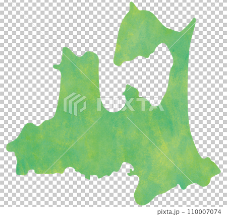 青森県 地図 110007074