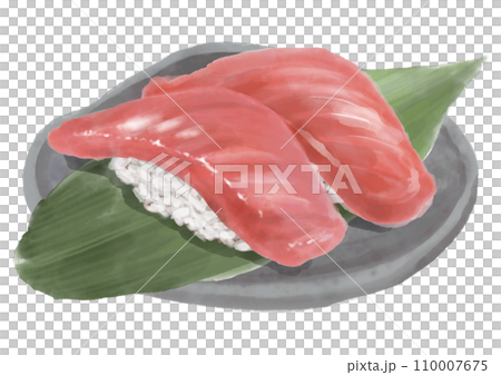 Watercolor sushi_tuna 01_2 Watercolor sushi_tuna 01_2 110007675