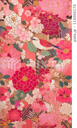 和柄 花 着物 和柄 花 着物 110008178