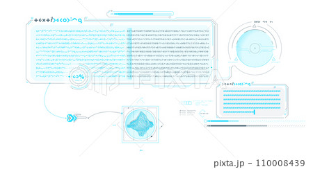 Sci-fi HUD interface for data research. 110008439