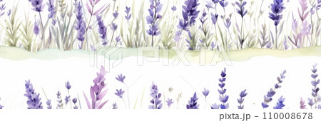 Seamless background with blooming lavender Seamless background with blooming lavender 110008678