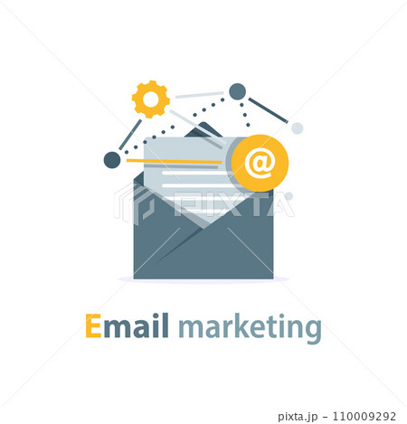 Email and messaging,Email marketing campaign,flat design icon vector illustration Email and messaging,Email marketing campaign,flat design icon vector illustration 110009292