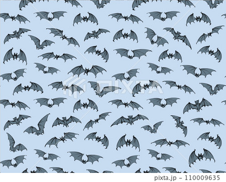 The bats is flying. Vector drawing The bats is flying. Vector drawing 110009635
