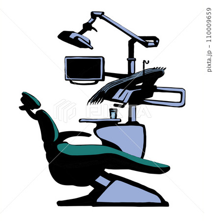 Stogmatology chair and accessories. Vector drawing 110009659
