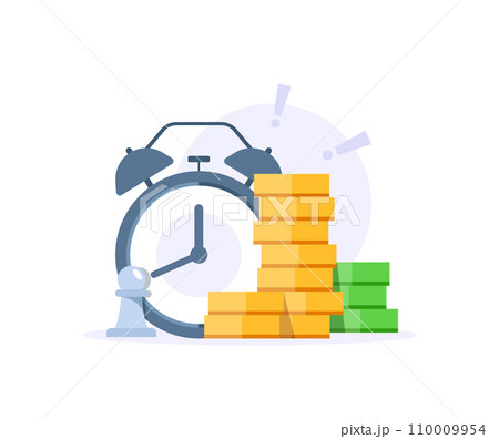 Fast cash loan, financial supply, banking service, instant money transfer, payment fee, vector line icon 110009954