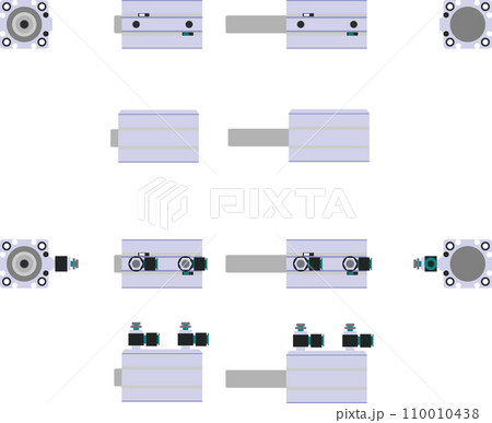 エアシリンダ（薄型） 110010438