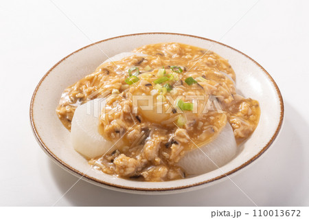 大根とキノコのそぼろあんかけ 大根とキノコのそぼろあんかけ 110013672