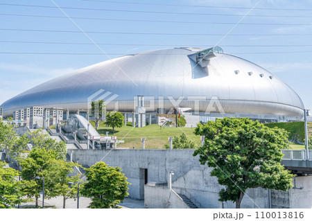 北海道札幌市 様々なイベントか行われる晴天の札幌ドーム 北海道札幌市 様々なイベントか行われる晴天の札幌ドーム 110013816