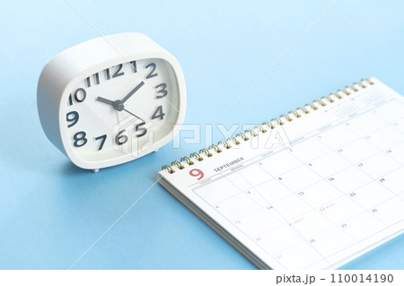 カレンダーと時計　9月 110014190