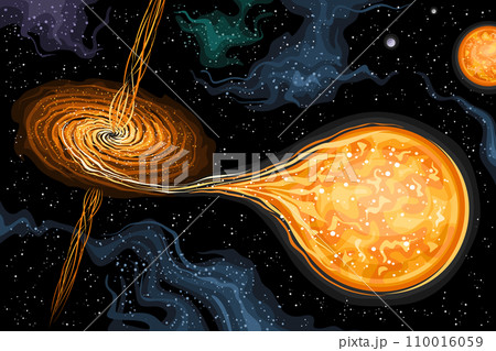 Vector illustration of Black Hole 110016059