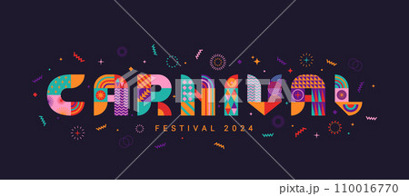 Carnival 2024, horizontal banner. Carnival 2024, horizontal banner. 110016770