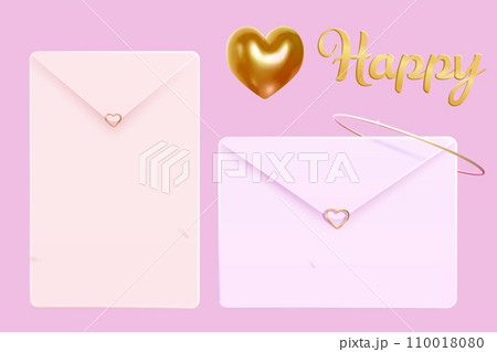 3D love letter element set 110018080