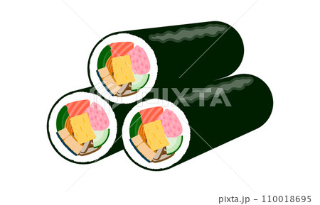 3本の恵方巻 110018695