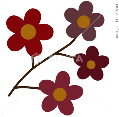Natural  elements  with animals, tree,leaves  ,flower  110019704