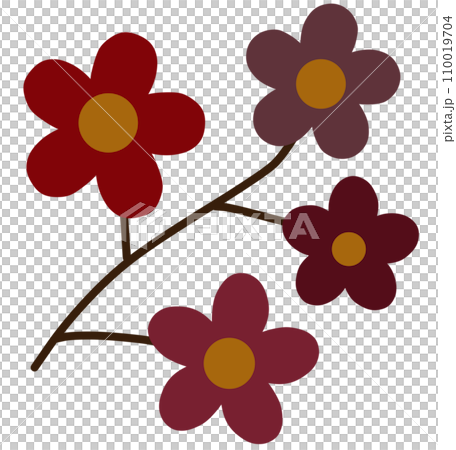 Natural  elements  with animals, tree,leaves  ,flower  110019704
