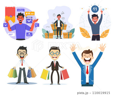 Set of Discount sale, concept brand sale 110019915