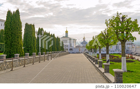 Types of Pochaev Lavra. Holy Dormition Pochaev Lavra. Ukraine. Christian Orthodox architectural complex and monastery 110020647