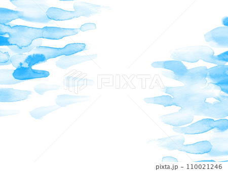 水色の水彩テクスチャの背景イラスト素材 110021246