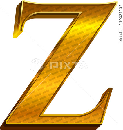Luxury Gold Alphabet Letter Z 110021535