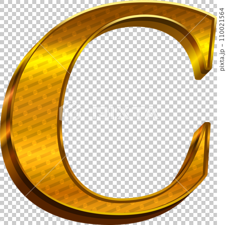 Luxury Gold Alphabet Letter C 110021564