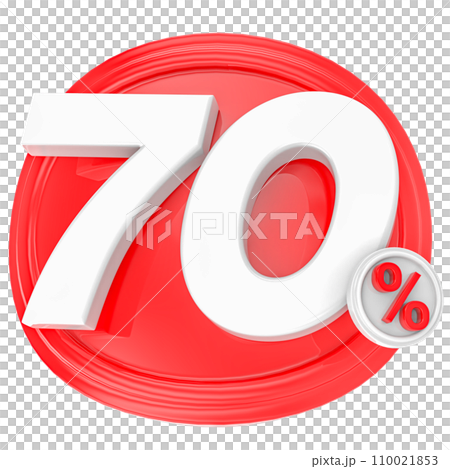 Percentage Number 3D Render Percentage Number 3D Render 110021853