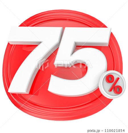 Percentage Number 3D Render 110021854