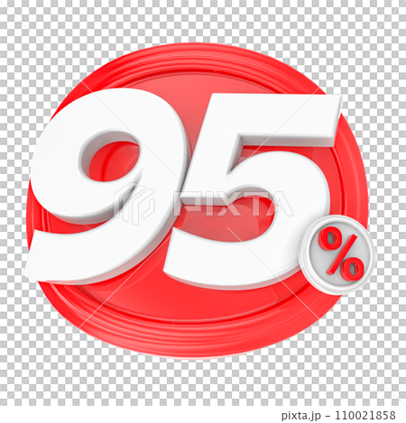 Percentage Number 3D Render 110021858