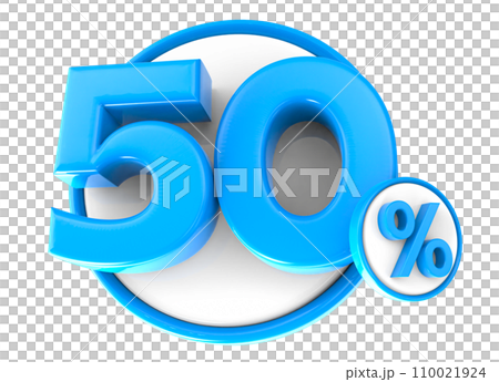 3d Render Blue Percentage Number 40 3d Render Blue Percentage Number 40 110021924