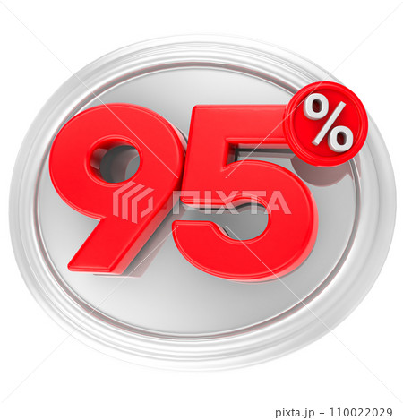 3d Render Percentage Number 110022029