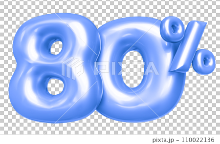 Balloon Number 3D Render Balloon Number 3D Render 110022136