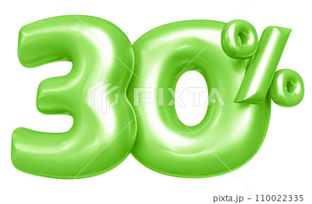 Balloon Number 3D Render 110022335