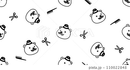 bear polar seamless pattern hair cut barber shop vector teddy face head pet cartoon doodle gift wrapping paper tile background repeat wallpaper illustration animal scarf isolated design bear polar seamless pattern hair cut barber shop vector teddy face head pet cartoon doodle gift wrapping paper tile background repeat wallpaper illustration animal scarf isolated design 110022848
