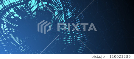 Abstract vector background. Futuristic technology style. Elegant background for business tech presentations. 110023289