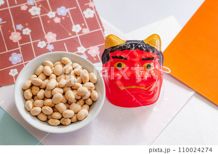 福豆と鬼のお面 110024274