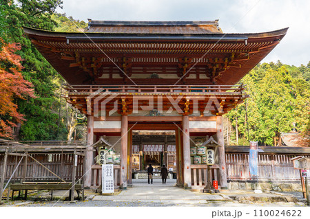 滋賀県大津市坂本の日吉大社　西本宮　楼門（重要文化財） 110024622