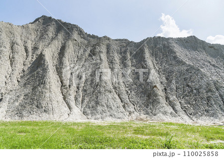 Badlands Geological landscape of Tianliao Moon World Scenic Area in Kaohsiung, Taiwan. it's famous for its similarity to the landscape of the Moon's surface. Badlands Geological landscape of Tianliao Moon World Scenic Area in Kaohsiung, Taiwan. it's famous for its similarity to the landscape of the Moon's surface. 110025858
