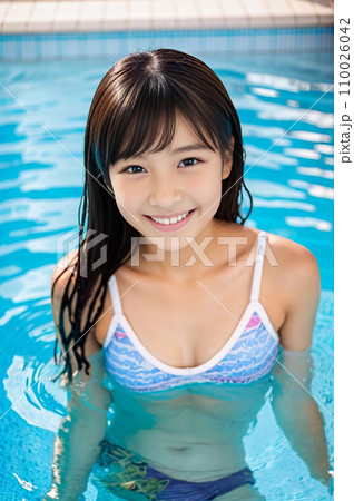 AI清純水着女子 110026042